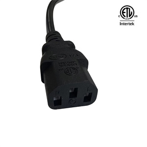 ETL Monitor Computer Universal  AC Power Cord